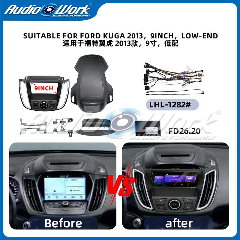 autoradio-9-pouces-lecteur-dvd-mp5-cadre-radio-2-din-et-adaptateur-de-cable-kit-de-panneau-de-tableau-de-bord-android-pour-kuga-9-pouces-abaisse-2013