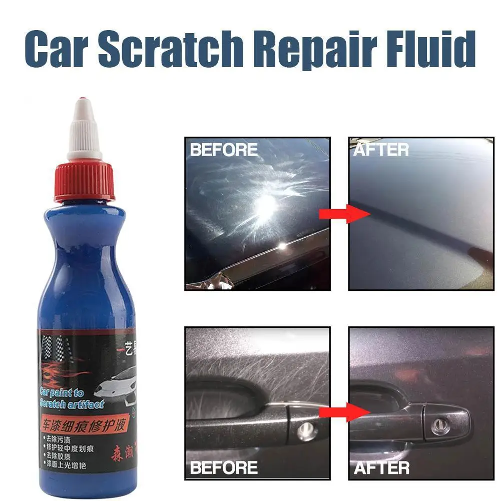 

2Pc Car Scratch Repair Cream Curing Agent Styling Wax Anti Scratch Paint Auto Polish Cleaning Tool Scratch Remover Car Detailing