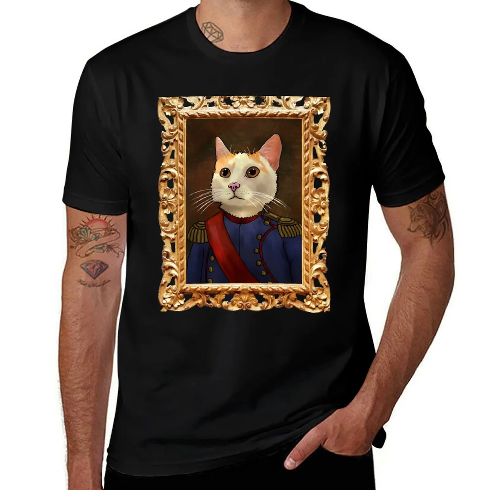 

Napoleon Cat T-Shirt aesthetic clothes summer 2025 summer shirt men graphic t shirts