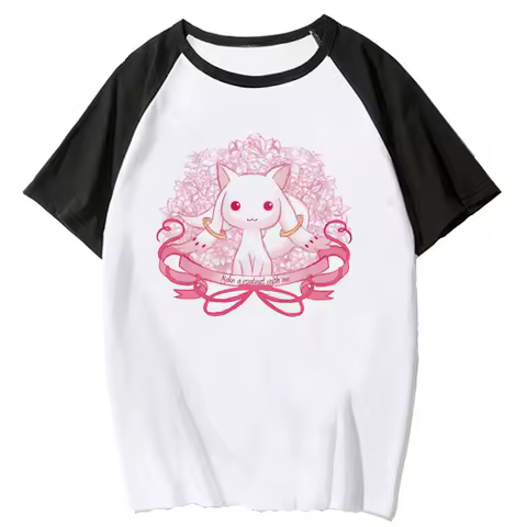 Puella Magi Madoka Magica t shirt women manga t shirt female streetwear 2000s clothes