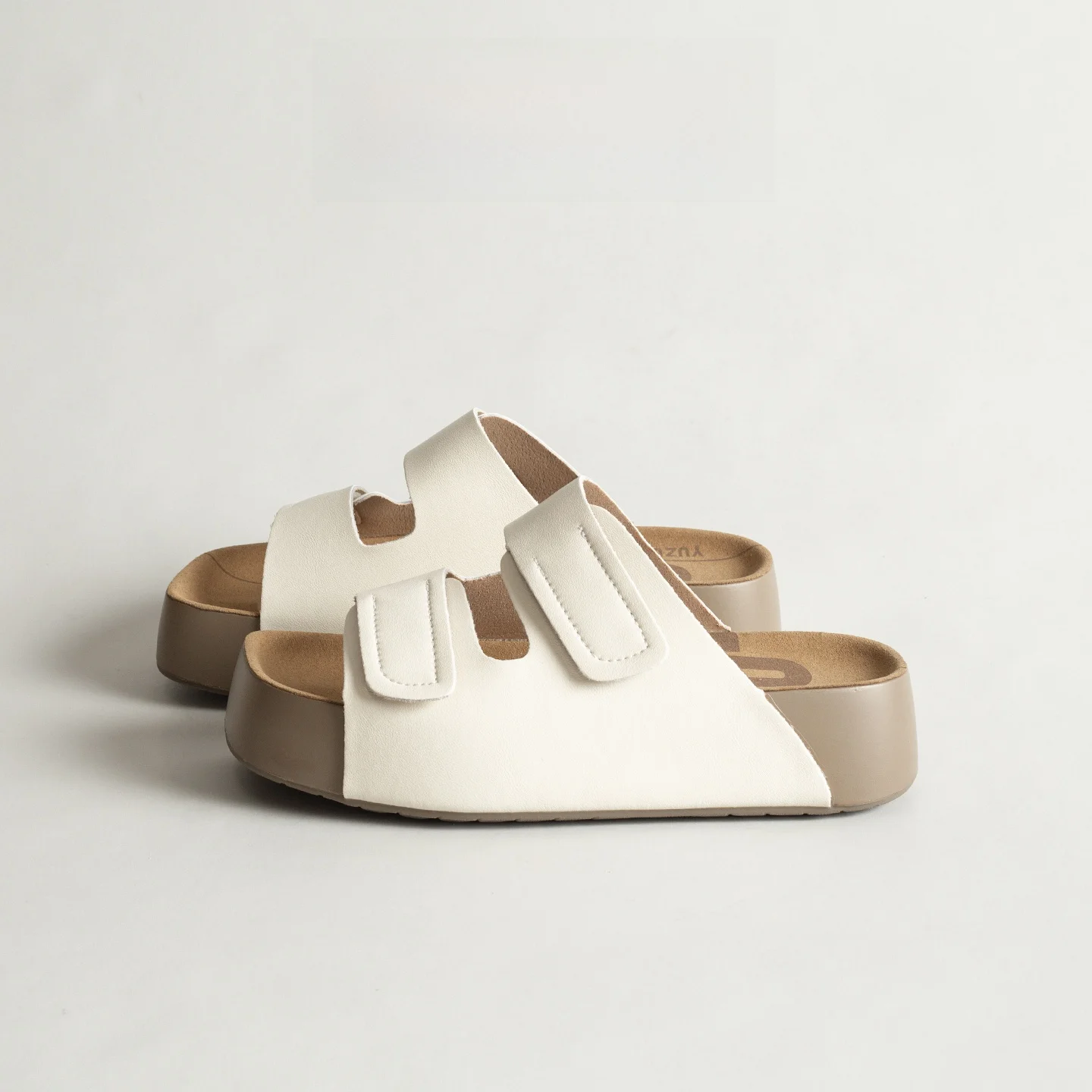 

Thick Heel Slippers Women's Summer Outdoor Wear Retro Beach Sandals One-Strap Casual Style Ultra-Soft Leather Inner