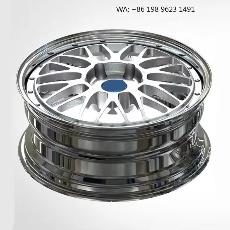 High-end customized deep concave forged alloy wheel hub, multi-inch single-piece sport rims, 5×3 PCD, gold polished finish
