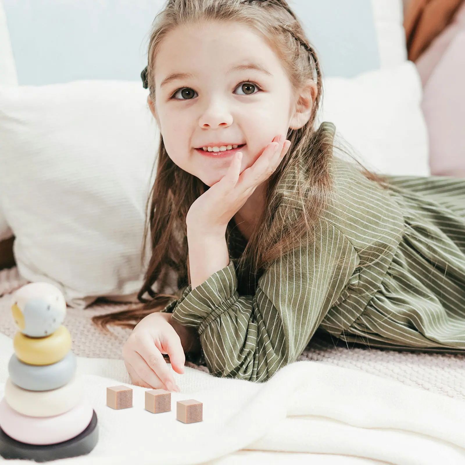 240 قطعة من المكعبات الخشبية للأطفال، مكعبات مربعة غير مصقولة من خشب الصنوبر الطبيعي، للحرف اليدوية والرسم والتكديس ومستلزمات الديكور في الفصول الدراسية