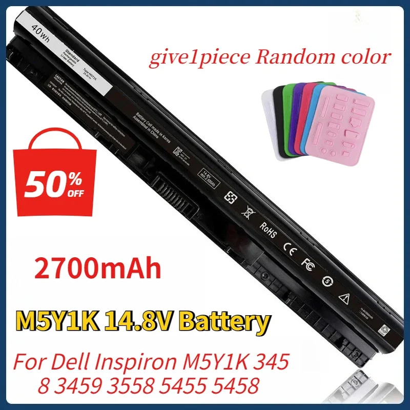 

M5Y1K 14.8V Battery for Dell Inspiron 15 3000 5000 Series 5559 5558 5555 5758 3567 3551 3552 3558 14 3451 3452 5458 17 5755 5756