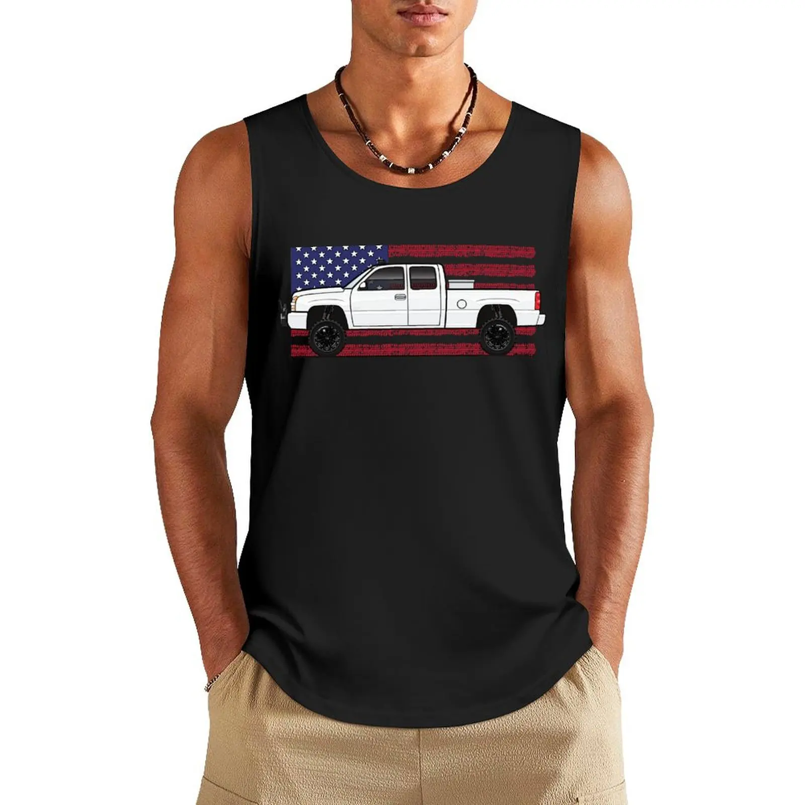 02-06 White Ext 4x4 Tank Top Men's summer clothes t-shirts man Men's t shirt Sports clothing