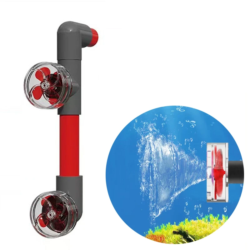 

Fish Tank Outlet Clover Accessories Auto-Rotating 4-Blade Fan Kit for Fish Tank Outlet Aquarium Filter Screen Accessories
