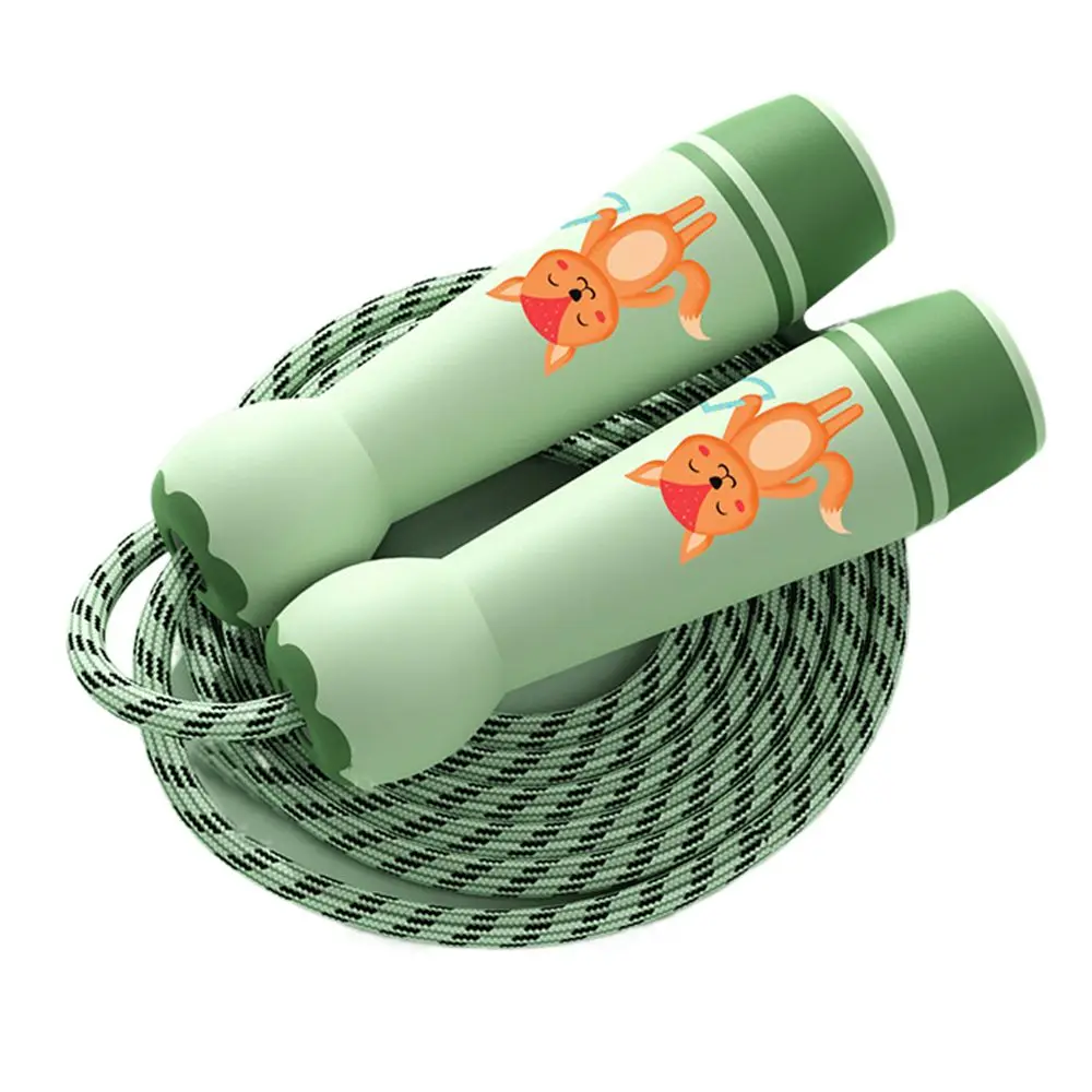 

Lovely Adjustable Child Jumping Rope Fillet Design Colourful Skipping Ropes Cartoon Cotton Rope Kids Jump Rope Workout