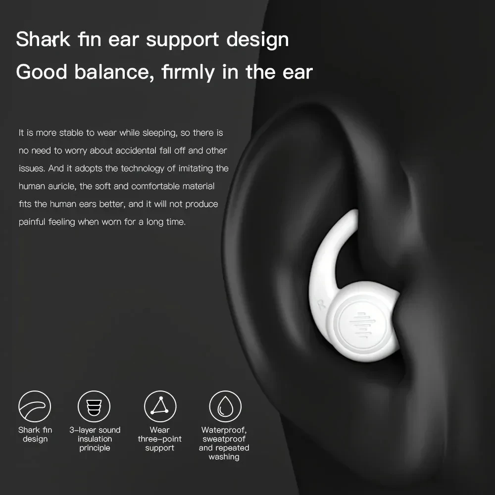 Swimming Silicone Earplugs Waterproof Noise-Reducing Sound Insulation Cap Three-Layer Washable Ear Protector for Children & Adul