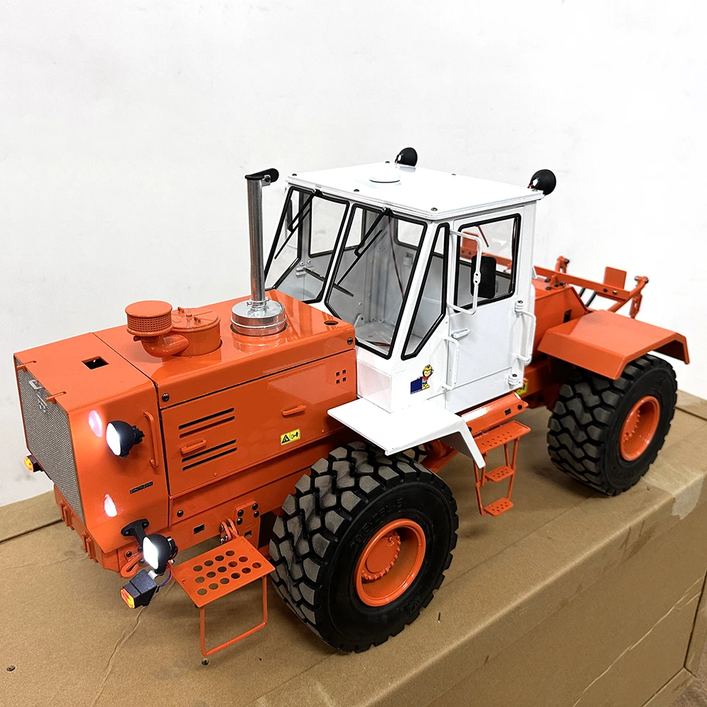 New T150K Tractor 1/12 RC Hydraulic Tractor Metal Model Wheeled Tractor Construction Machinery Remote Control Car Model Toy