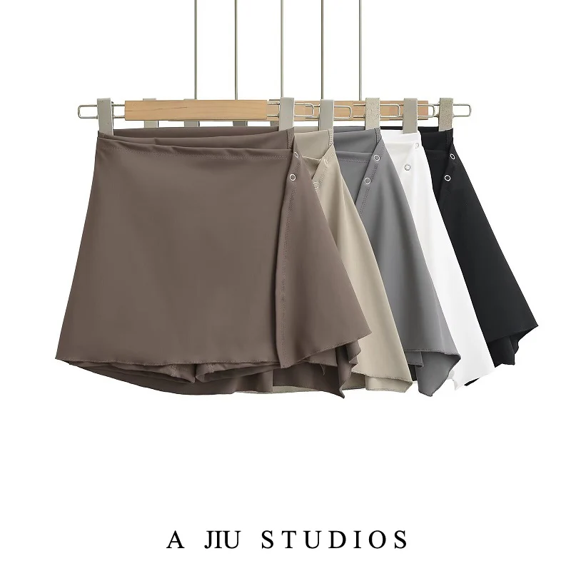 กางเกงโยคะเอวสูงผู้หญิงสลิมมิ่งวิ่งพิลาทิสฟิตเนสกระโปรงสองชิ้นชุดสตรีทสเลขาตรงไนลอนสปา...