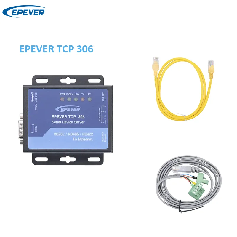 

EPEVER TCP 306 Serial Device Server Remote Monitoring Parameter Setting For Solar Controller Inverter Inverter/Charger Via RS485