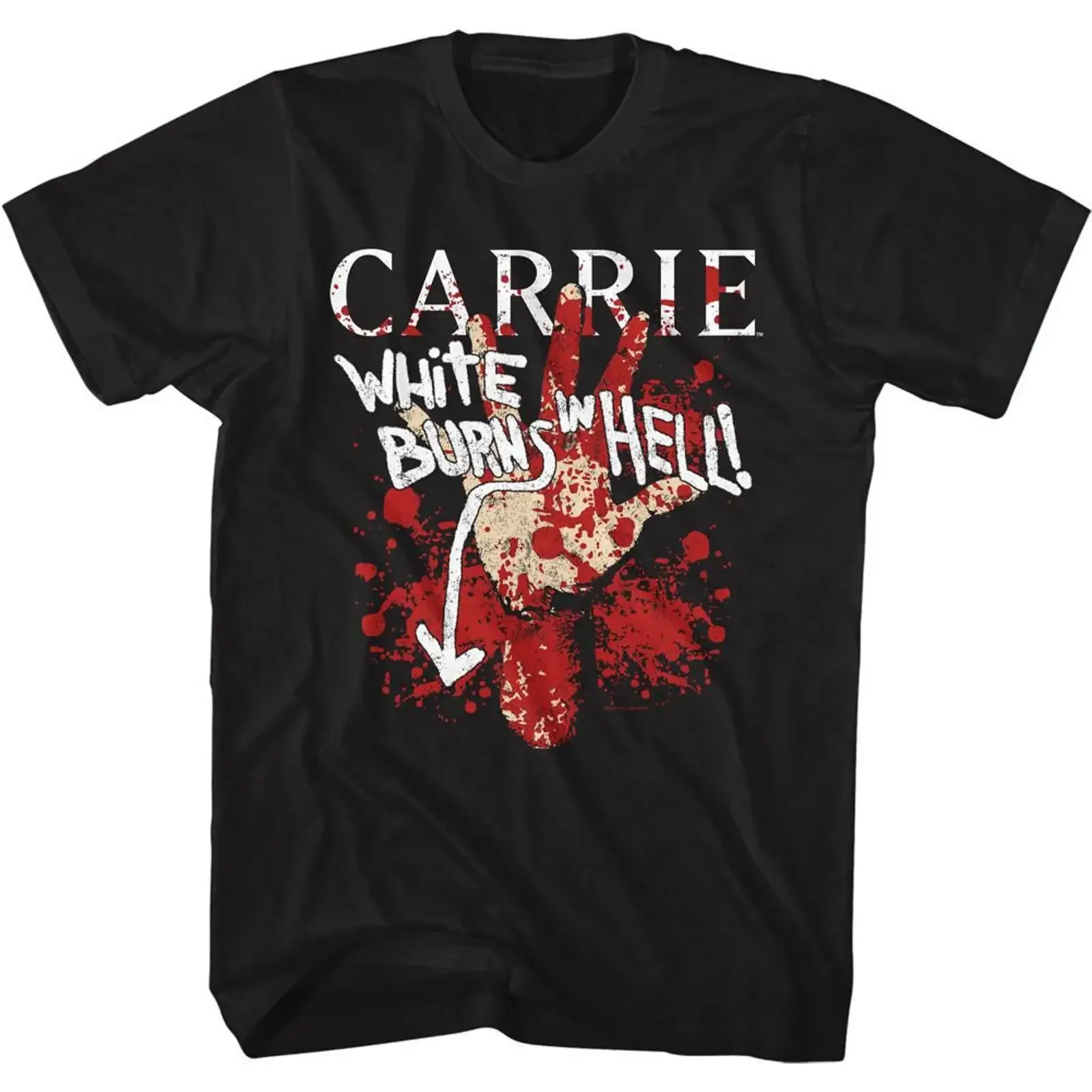 Carrie Burns In Hell Black T Shirt vintage Washed Stretched Stylish Casual Unisex streetwear designer clothes Breathable