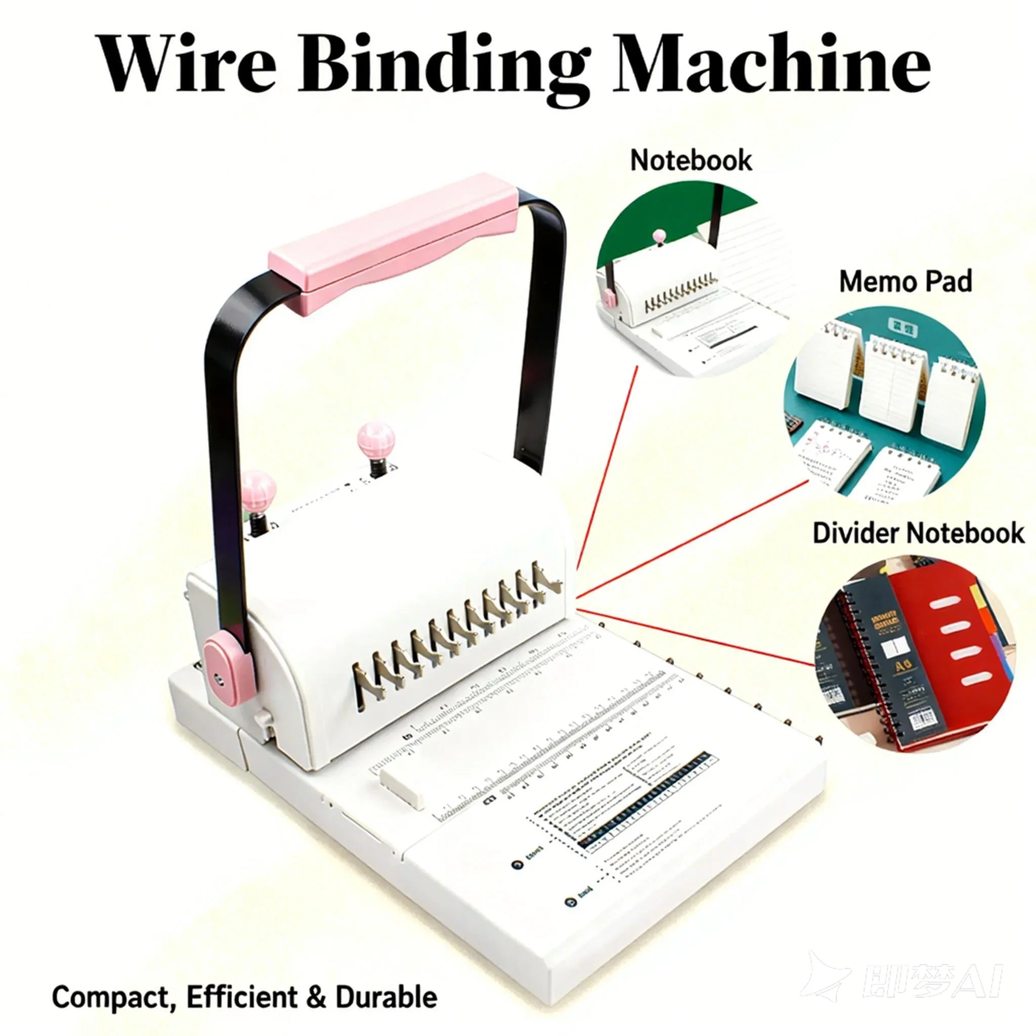 New Arrival Professional Comb Binding Machine for Office Reports Manuals and Presentation Book Binding