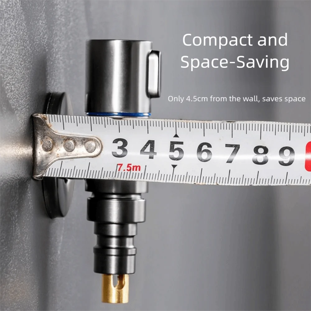 

Автоматический запорный клапан для воды, кран для стиральной машины, быстро открывающийся поворотный переключатель, водопроводный кран из нержавеющей стали, защита от утечек