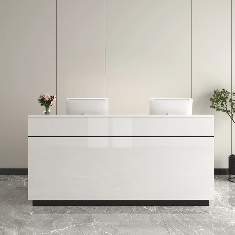 

modern paint counter reception beauty salon multifunctional aesthetic Shop counter small simple balcão de loja office furniture