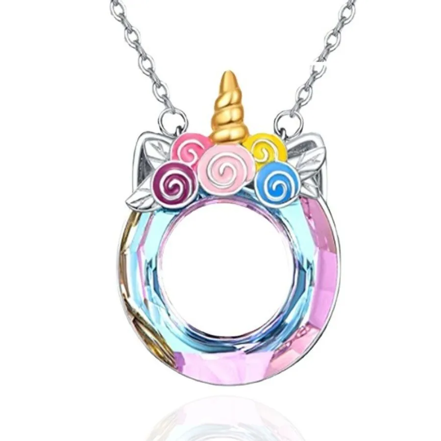 

Ожерелье с подвеской в виде рога единорога, модные ювелирные изделия, подарок на день рождения, выпускной, рождественская одежда, аксессуары для мужчин