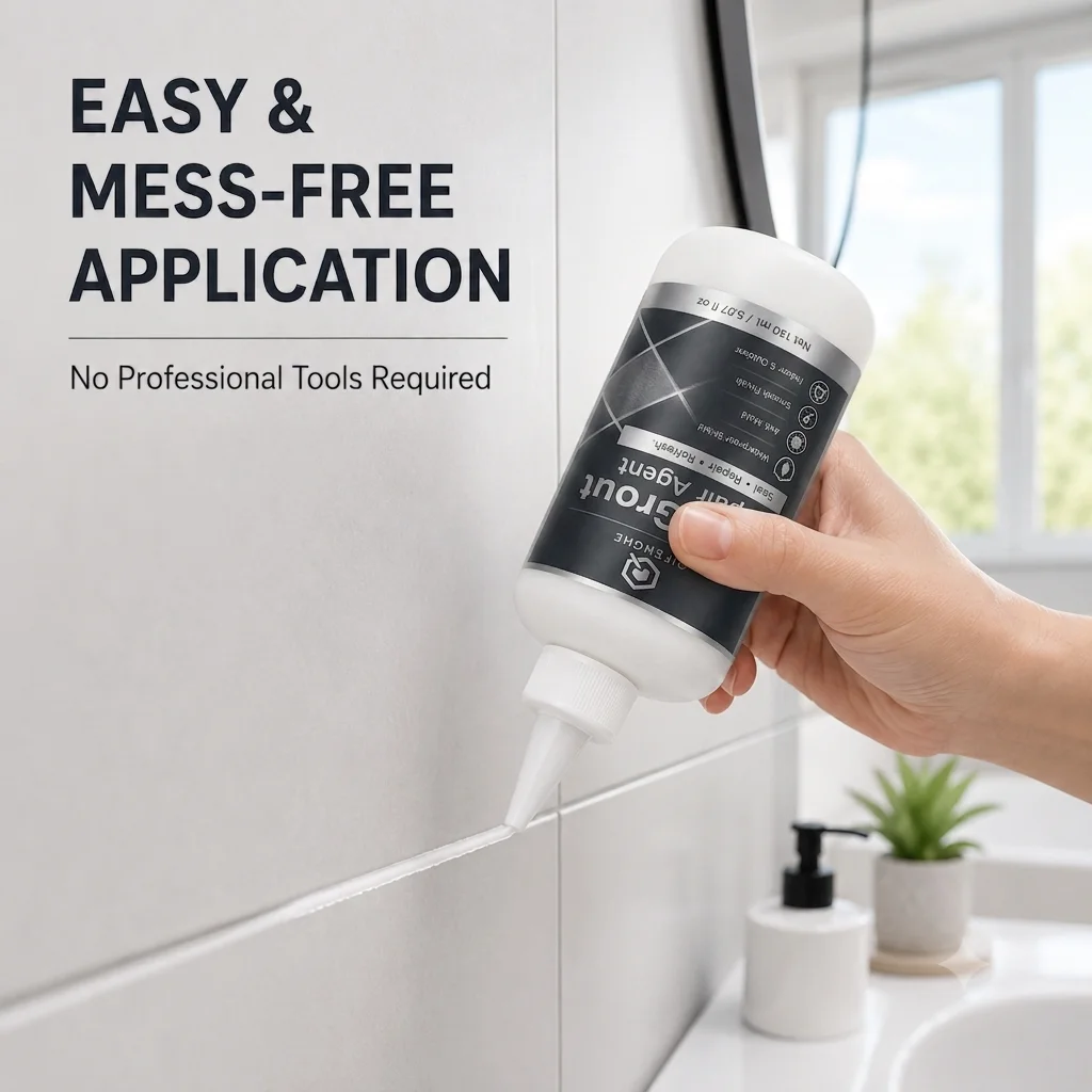 150ml Tile Grout Restorer Pen Waterproof Mildew Resistant Gap Filler Repair Sealant for Bathroom Kitchen Floor Wall Tile Renewal