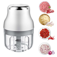 Electric Garlic Chopper Meat Grinder Mini Vegetable Chopper Garlic Crusher Blenders For Kitchen Grinders Food Processor Mixer