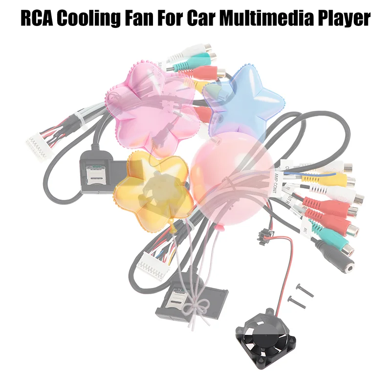 مروحة تبريد راديو السيارة العالمية لنظام تبريد مشغل راديو أندرويد المضيف الكهربائي المبرد التبريد السريع #1