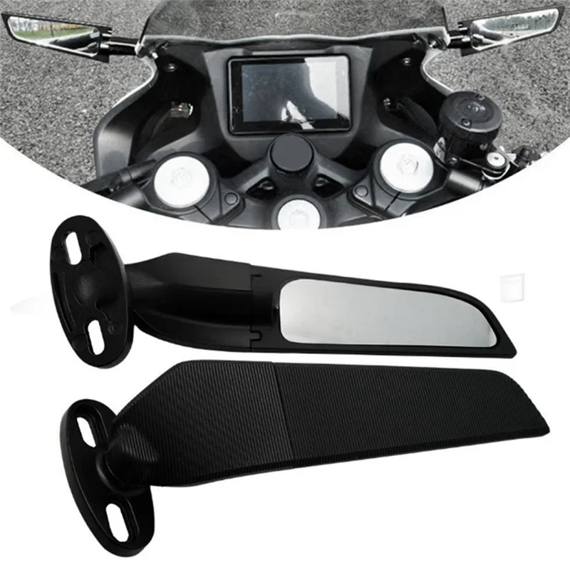 

Motorcycle Accessories For Kawasaki Suzuki Honda Adjustable Rotating Rearview Mirrors Side View Mirrors