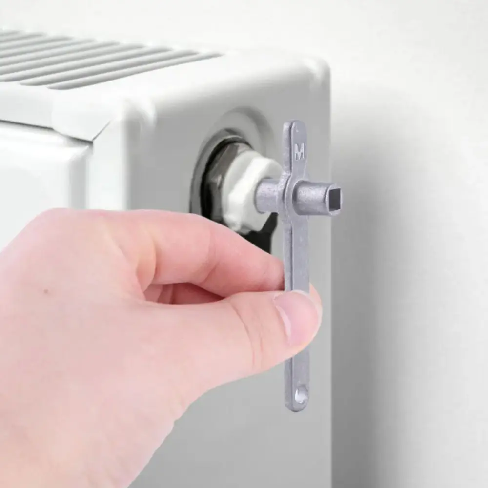 Stainless Steel Radiator Key Metal Construction Efficient Heating Radiator Vent Key Essential Tool 5Mm Hole Core