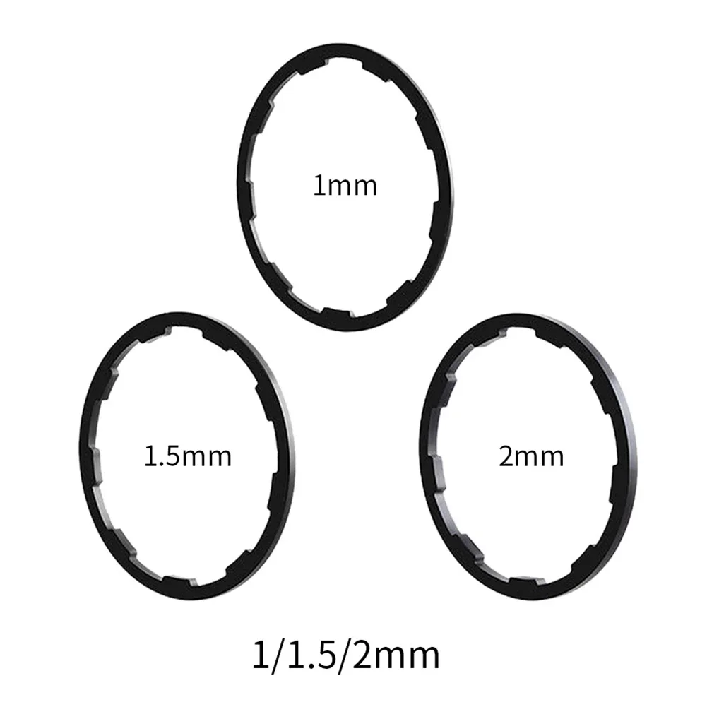 3Pc/set 1/1.5/2/1.85/2.18/2.35mm Bicycle Hub Washer MTB Bottom Bracket Spacers Flywheel Cassette Gasket Road Bike Freehub Washer