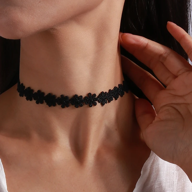 Mode Sexy Schwarz Samt Halsketten Punk Stil Aussage Kristall Liebe Herzen Halskette Für Frauen Partei Schmuck – Detail 17