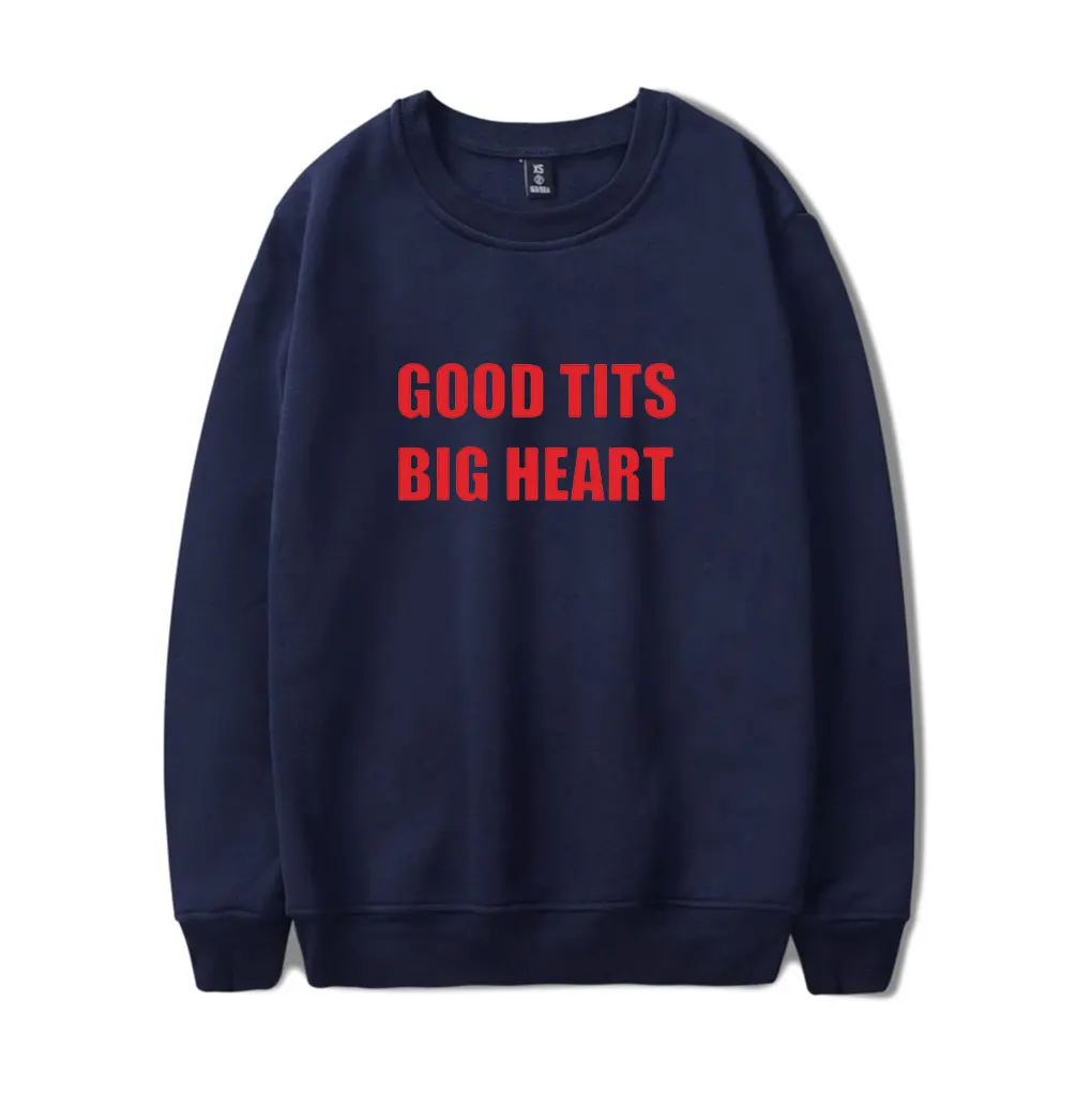 سويت شيرت Renee Rapp Good Tits Big Heart بأكمام طويلة للرجال/النساء، بلوفر لمحبي الموسيقى