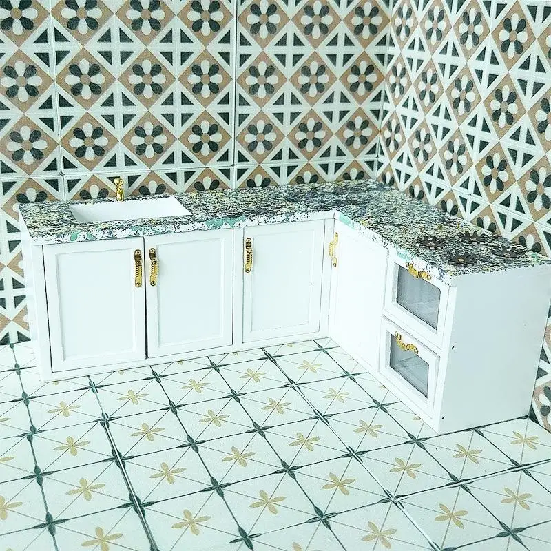1 unidad de casa de muñecas en miniatura, suelo de madera cuadrado, modelo 1/12, Mini casa de muñecas, baño, decoración para sala de estar, accesorios de juguete