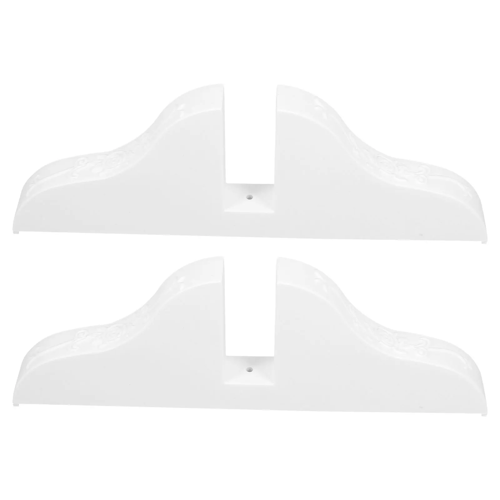 

2 Pcs Screen Partition Bracket Folding Room Divider Support Base Straighten Stand White Holder Feet