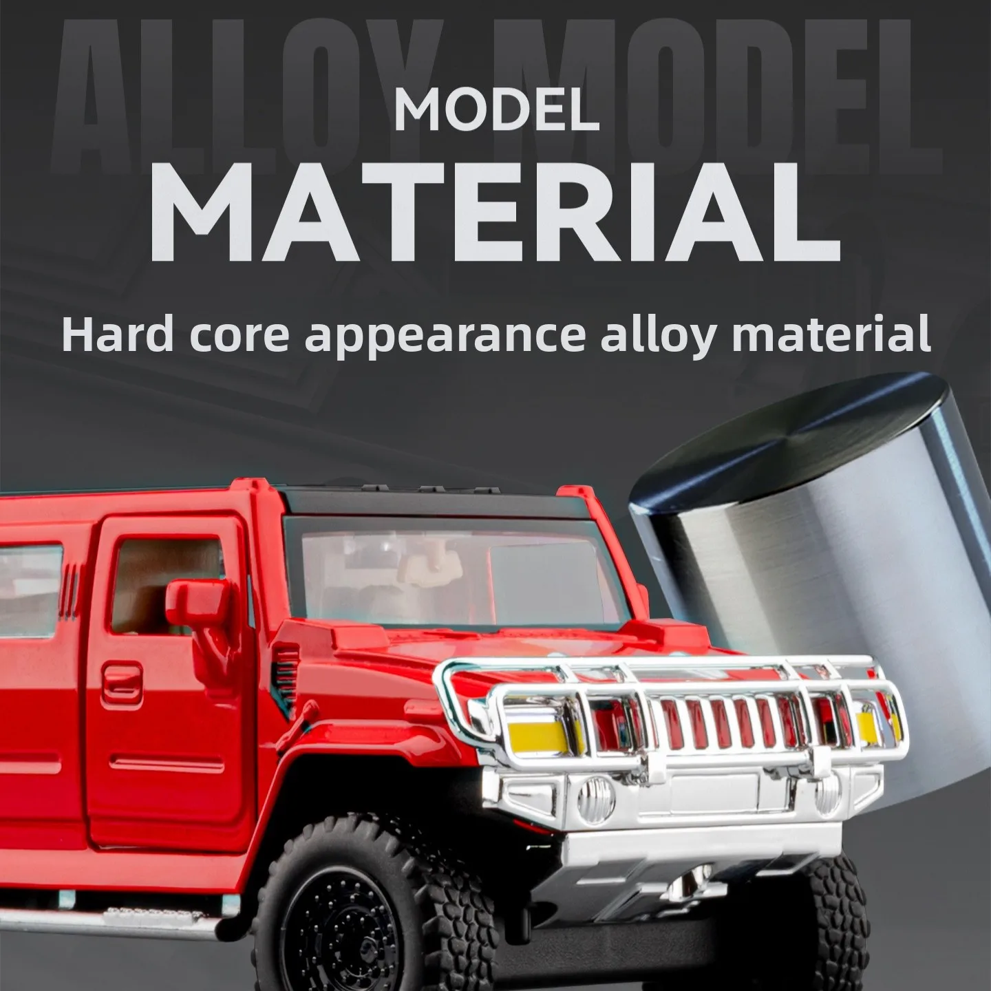 1:32 Extended Hummer Ornament Business Car Model Black Toy Gift Diecast Alloy Car Model Collectible