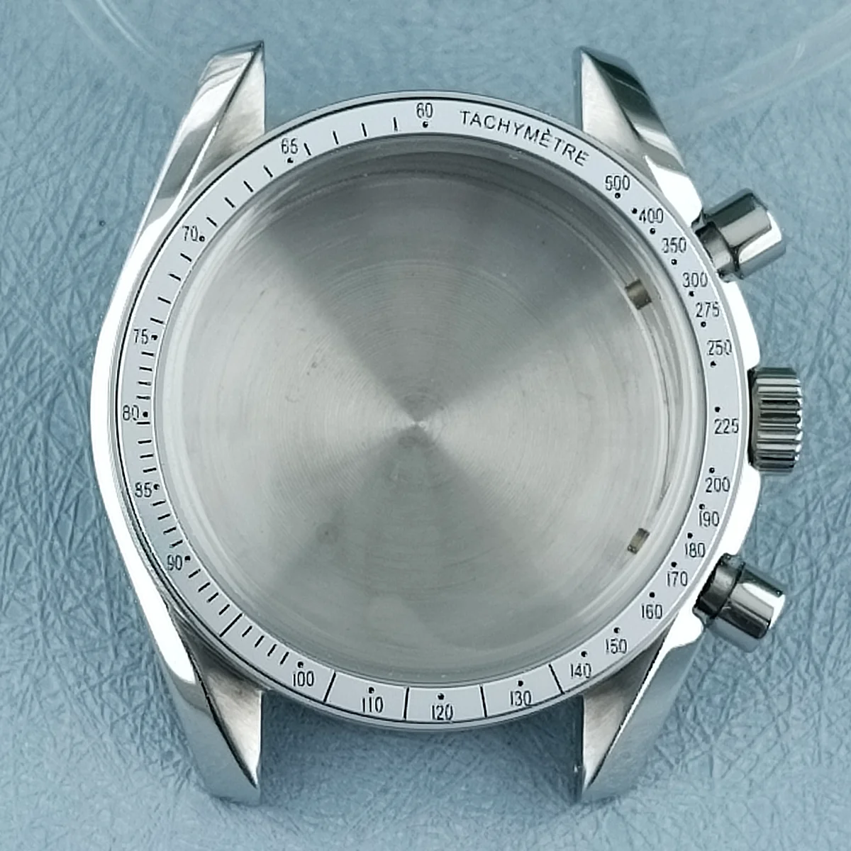 Funda de reloj VK63 de 40mm para hombre, accesorio de reloj de cuarzo con cristal recubierto de acero inoxidable, resistente al agua