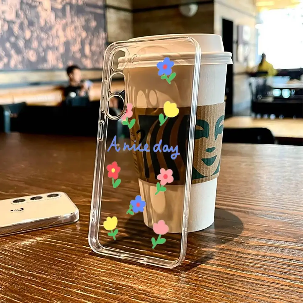 

Small Flower Phone Case For SamsungS25,24,21,22,23,30,Ultra,20,Plus,Fe,Lite,Note,10,9,5G Transparent Cover