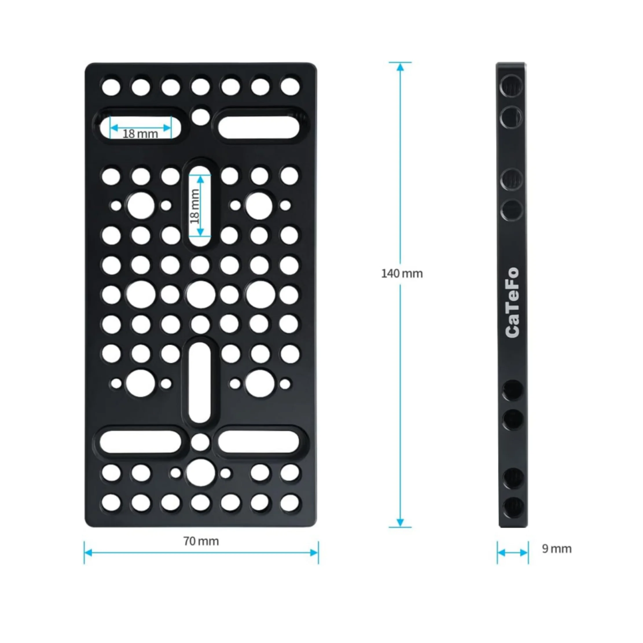CaTeFo 140mm aluminium univers - Camera Cage Rig recensie en prijs