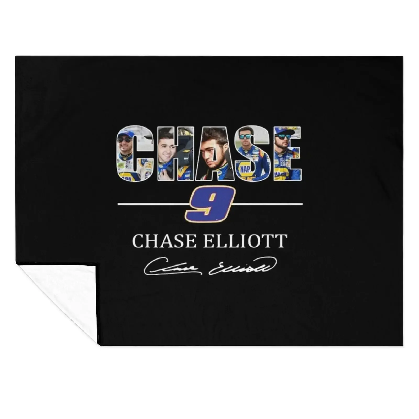 

Chase 9 Chase Elliott Signature Gifts For Fans, For Men and Women, Gift Christmas Day Throw Blanket Personalized Gift Blankets