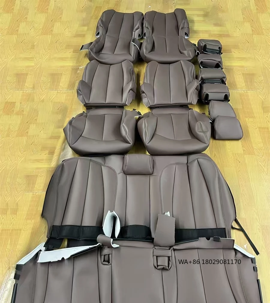 

Black Custom Nappa Leather Full Replacement Car Seat Cover for Buick GL8