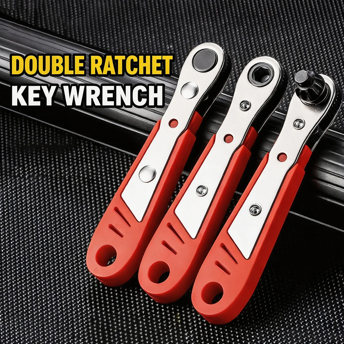 Mini Ratchet Wrench Screwdriver 1/4 Hex Quick Release Magnetic 36 Tooth Adjustable Car Motorcycle Repair Tool In Tight Spaces