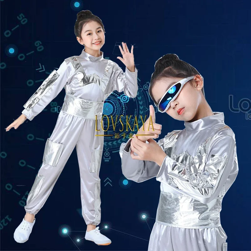 Kinderen Toekomstige Robot Performance Kleding Ai Droom Jagen Space Games Technologie Zin Kleding