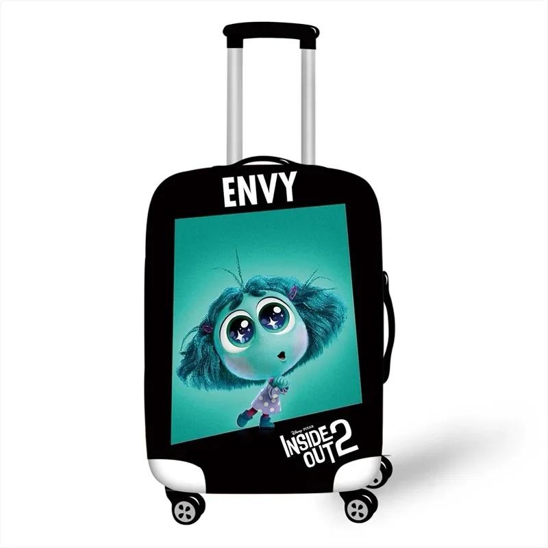 Disney Inside Out 2 Anime Figures Joy Sadness Anxiety Luggage Cover Stretch Fabric Suitcase Protector Baggage Dust Case Covers