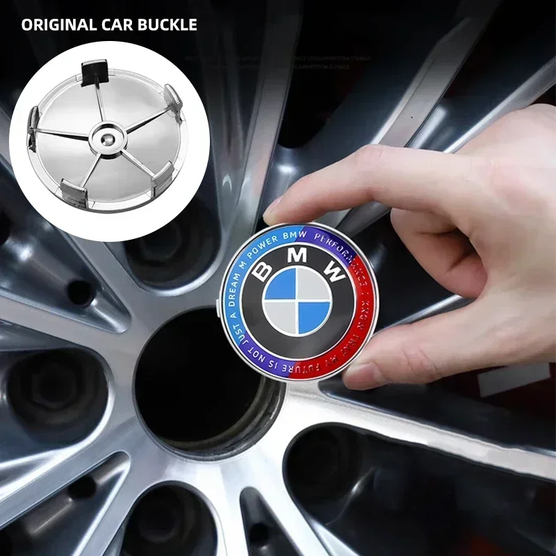 4pcs 68mm Car Wheel Center Hub Cover Badge Logo Emblem for BMW E87 E30 E46 E28 E34 E39 E60 F02 F18 F35 G20 G03 G05 F10 E93 F20