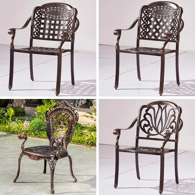 Outdoor tables and chairs Furniture Balcony tables and chairs Household courtyard garden dining chairs Swivel chairs Leisure Eur