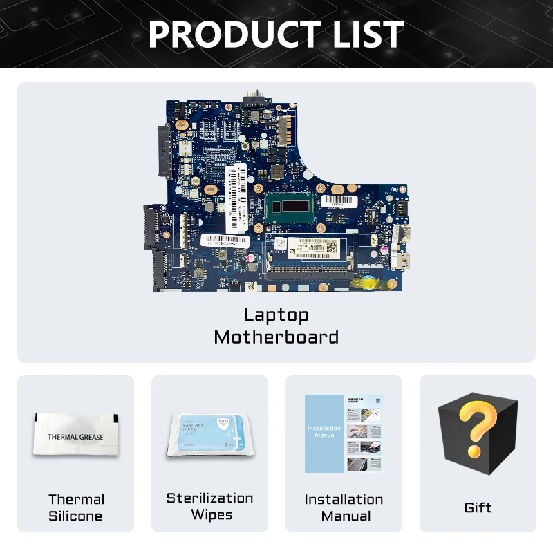 LA-A321P Moederbord Voor Lenovo S410 S40-70 M40-70 Laptop Moederbord ZIUS6/S7 Met i5-4210U CPU Werken Goed