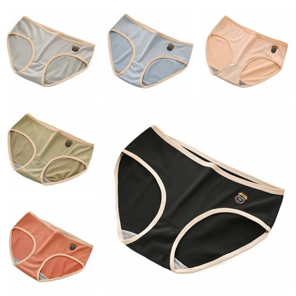 6 قطع من القطن الحلو المنشعب سراويل داخلية بسيطة منتصف الخصر ملابس داخلية نسائية قابلة للتنفس مقاس كبير مقاس كبير #6