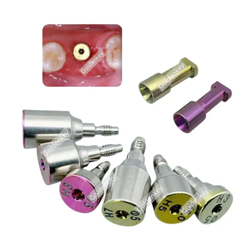 5Pcs Dental Healing Abutment Fit Nobel NOB Cap RP NP Compatible Replace Bio care Active Φ3.6 Φ5 Φ6 5x5mm