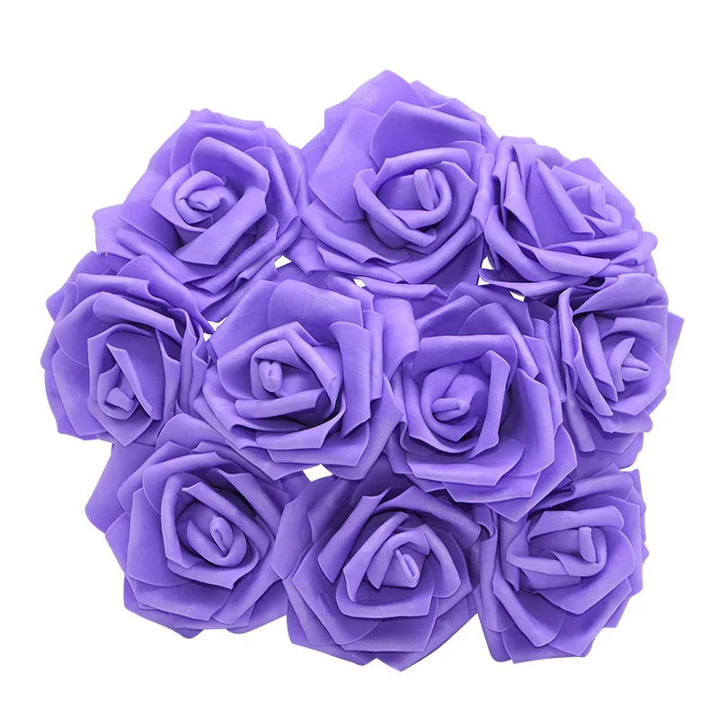 10/20/30Pcs 8cm Künstliche PE Schaum Rose Blumen Brautsträuße Für Hochzeit Tisch Home Party Dekorationen DIY Scrapbook Liefert