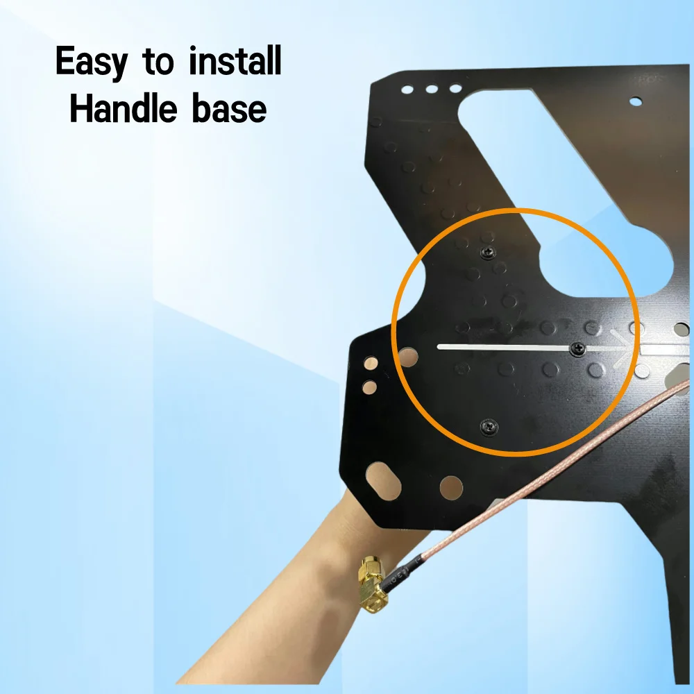 HT8 With Handle Passive Log Periodic Antenna High Gain 7-12dBi Wide Band 100MHz - 12GHz ,Suitable for Radio Transmit/Receive