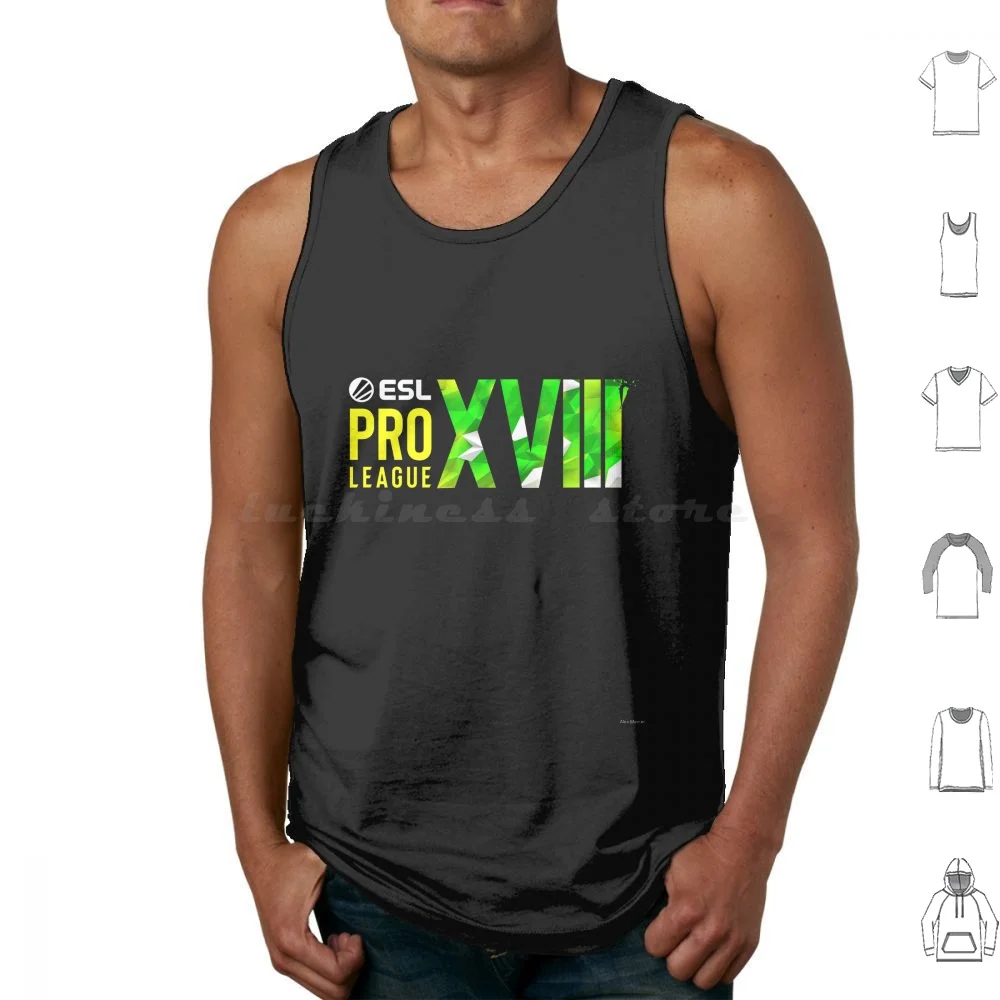 Esl Pro League Season 18 Tank Tops Print Cotton Csgo Counter Strike Steam League Tournament Valve Cs Cs Go Fps Game Gaben