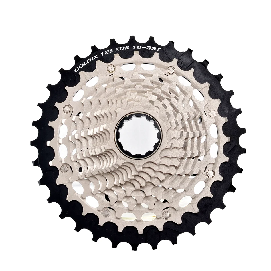 GOLDIX-CNC Steel Bicycle Freewheel, 12 Speed Cassette, 12 s Bike Sprocket, 10-28T, 33T, 36T, Ultralight 12V for Road Bike, Grave