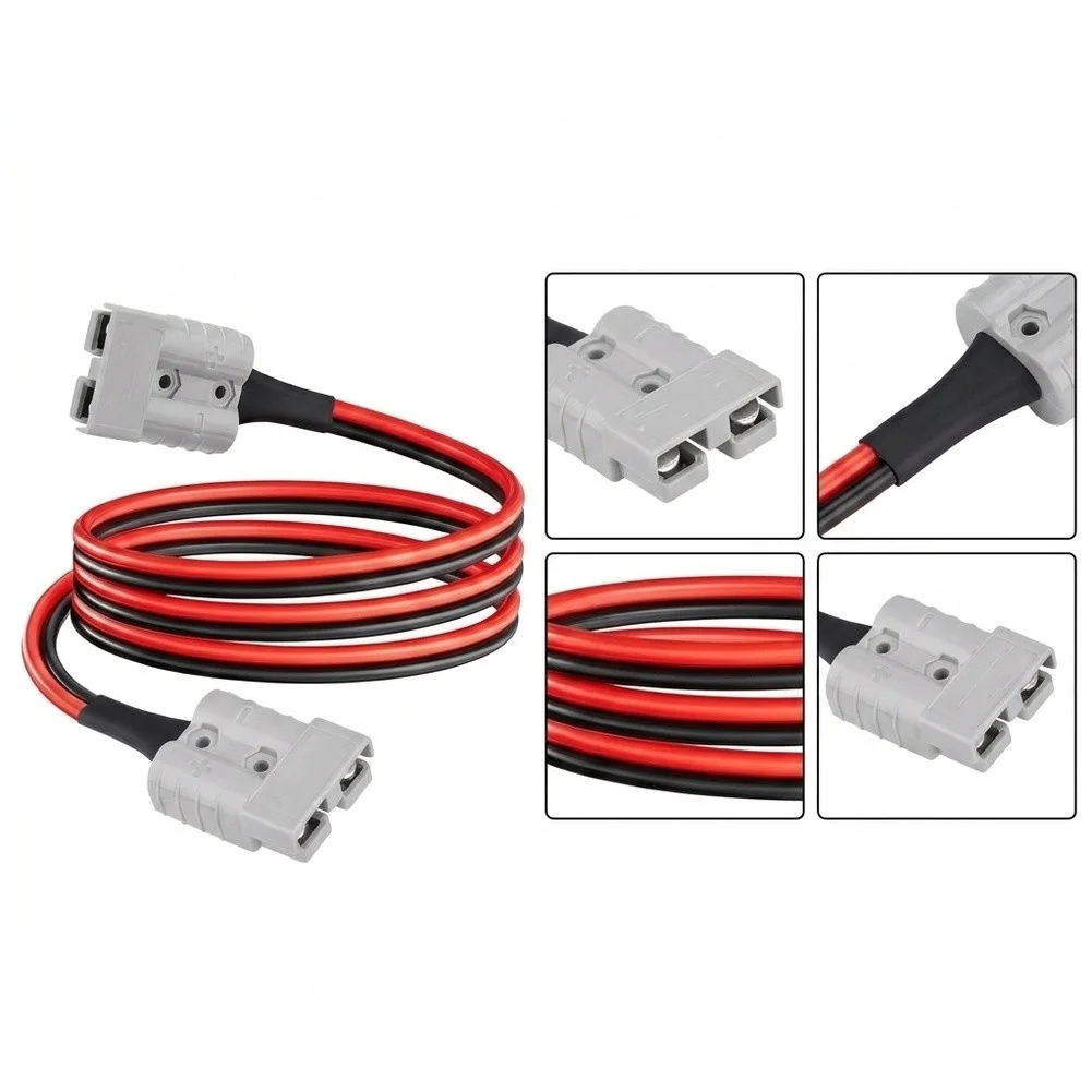 RV Charging Cable 50A Connector Cable For Outdoor Camping High Current Capacity Fast Connection Design Optimal Performance