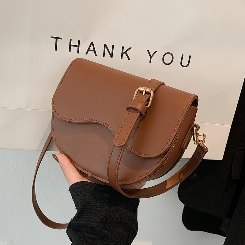 Retro Small Bag 2024 New Style Fashion High-end One-shoulder Underarm Bag Stylish All-match I Messenger Bag